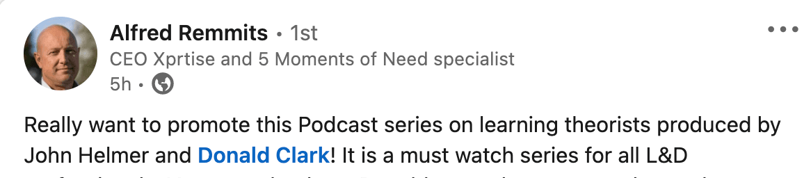 Podcast testimonial 2