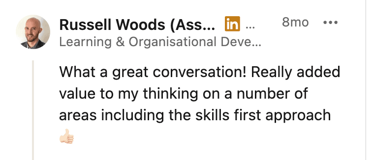 Podcast testimonial 28